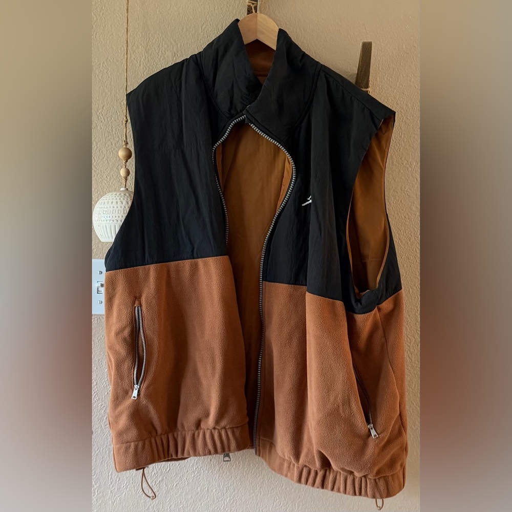 Mens Jordan Black and Brown Men's Vest